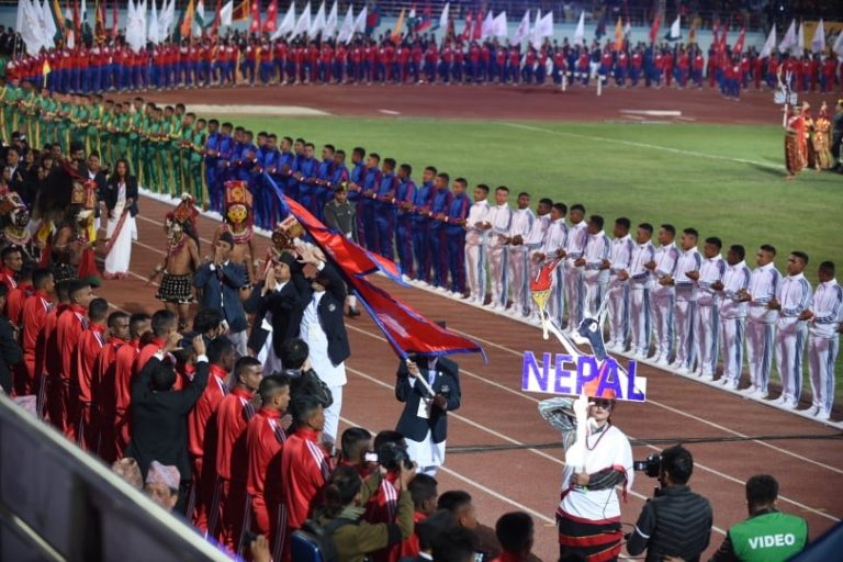 राष्ट्रपति भण्डारीले गरे १३औं दक्षिण एशियाली खेलकुद प्रतियोगिता उद्घाटन
