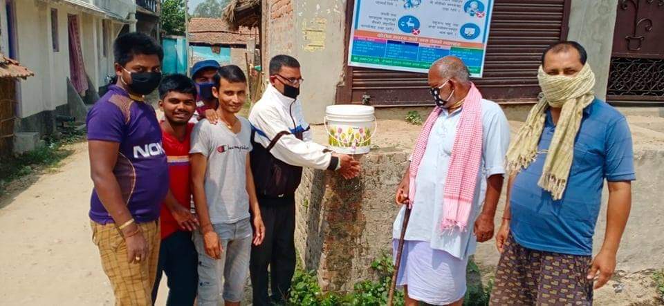 कोरोनाबाट जोगिन जनचेतना फैलाउदै वडाध्यक्ष यादव