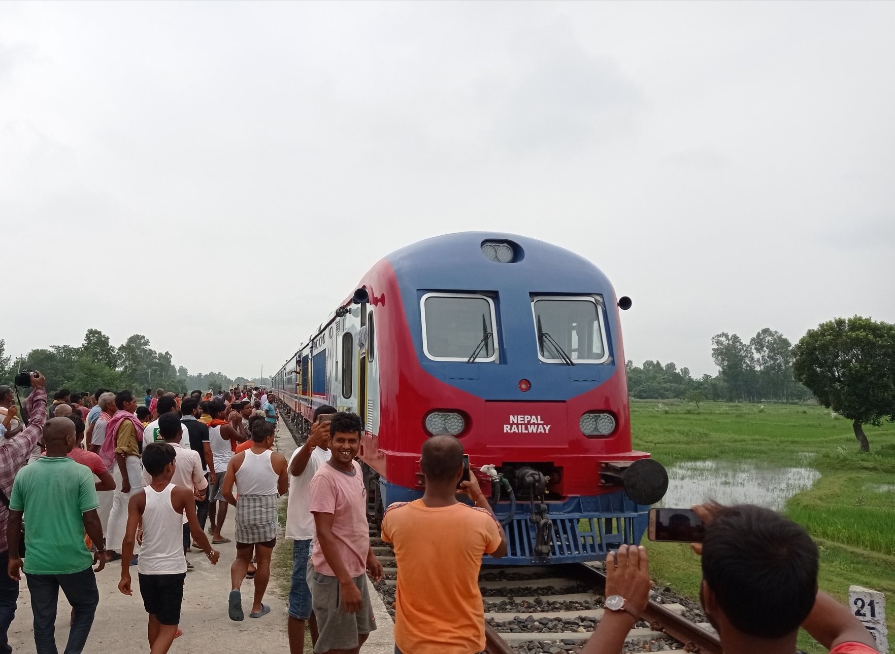 जनकपुर आइपुग्यो रेल, सरकारलाई हस्तान्तरण हुँदै