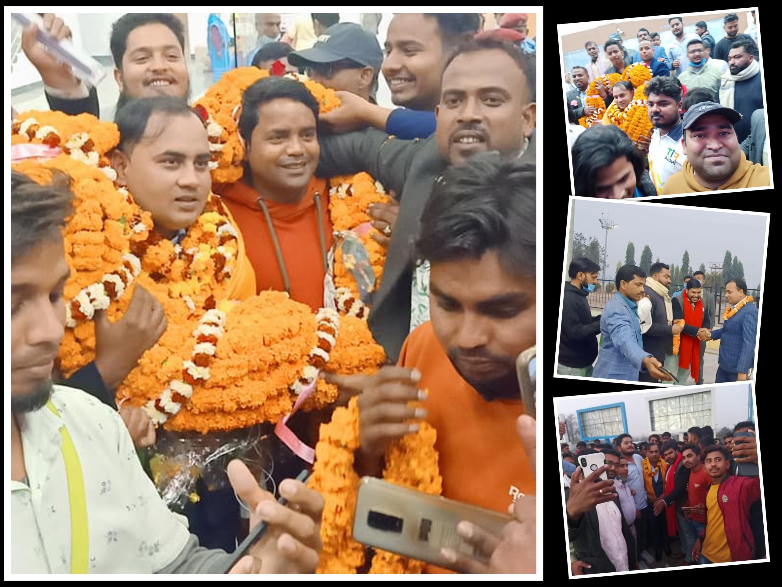 राष्ट्रिय युवा संघका केन्द्रीय उपाध्यक्ष बनेका संजीबलाई ५१ किलोको मालाले स्वागत