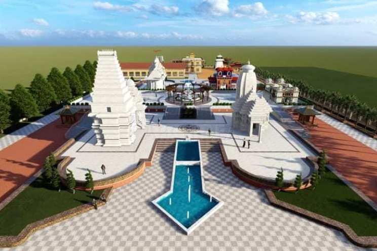 मोक्षधामका चार धाममा कलात्मक मन्दिर बनाइँदै