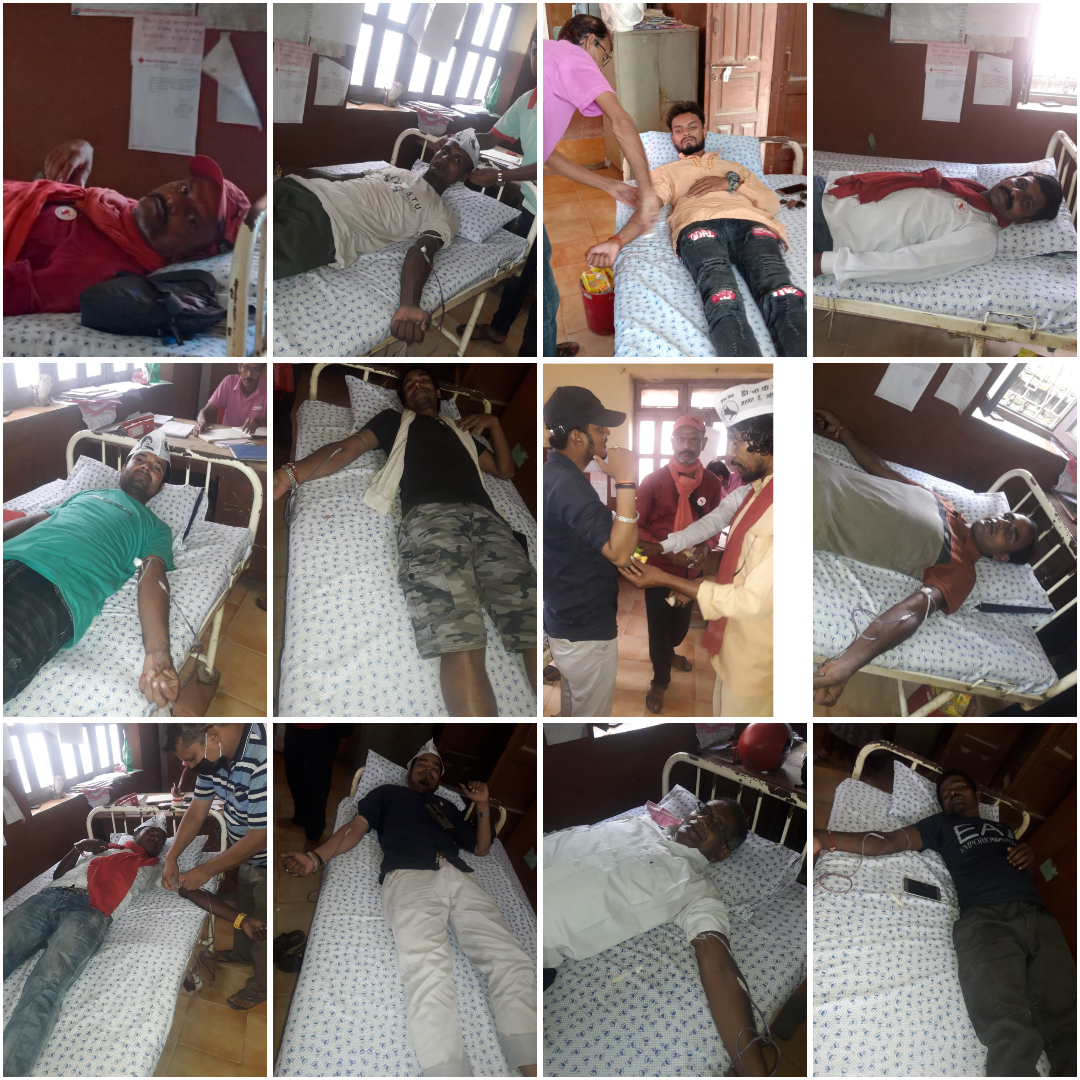 युवा जनमत संघ सप्तरीको आयाेजनामा ३५ जनाले गरियो रक्तदान