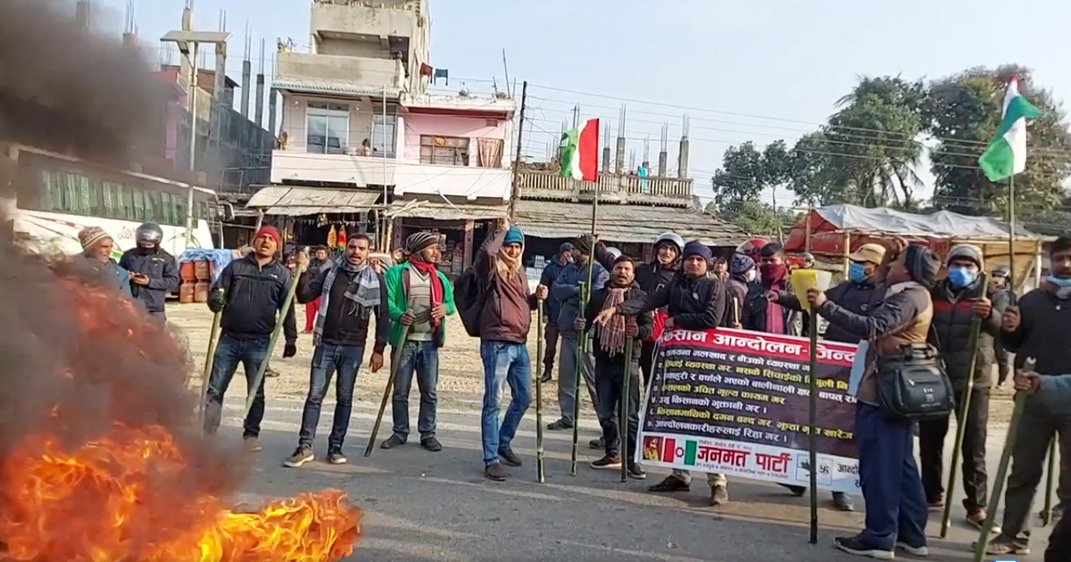 जनमतको किसान आन्दोलन, राजमार्गमा चक्काजाम