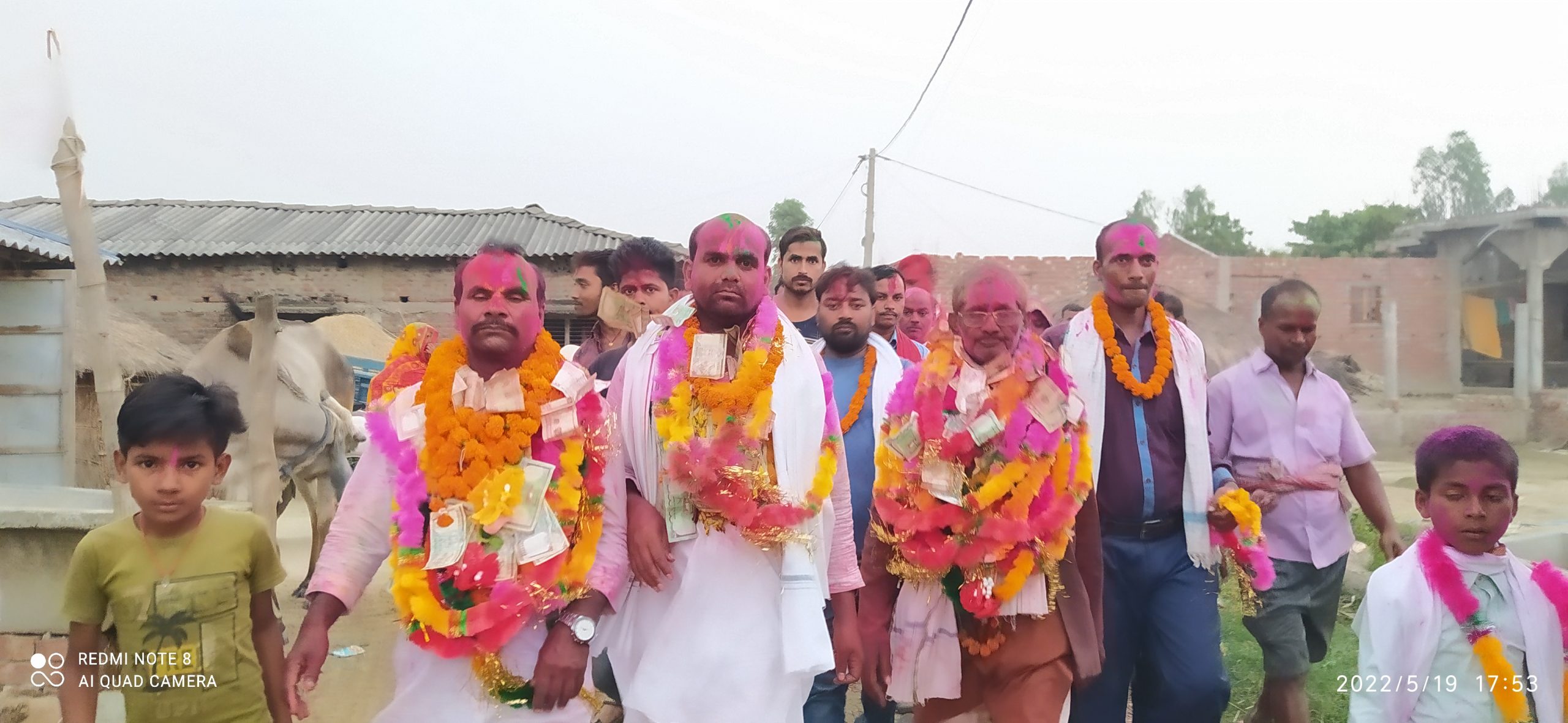 चुनाव जितेपछी कांग्रेसले सघारामा निकालिए विजयी जुलुस