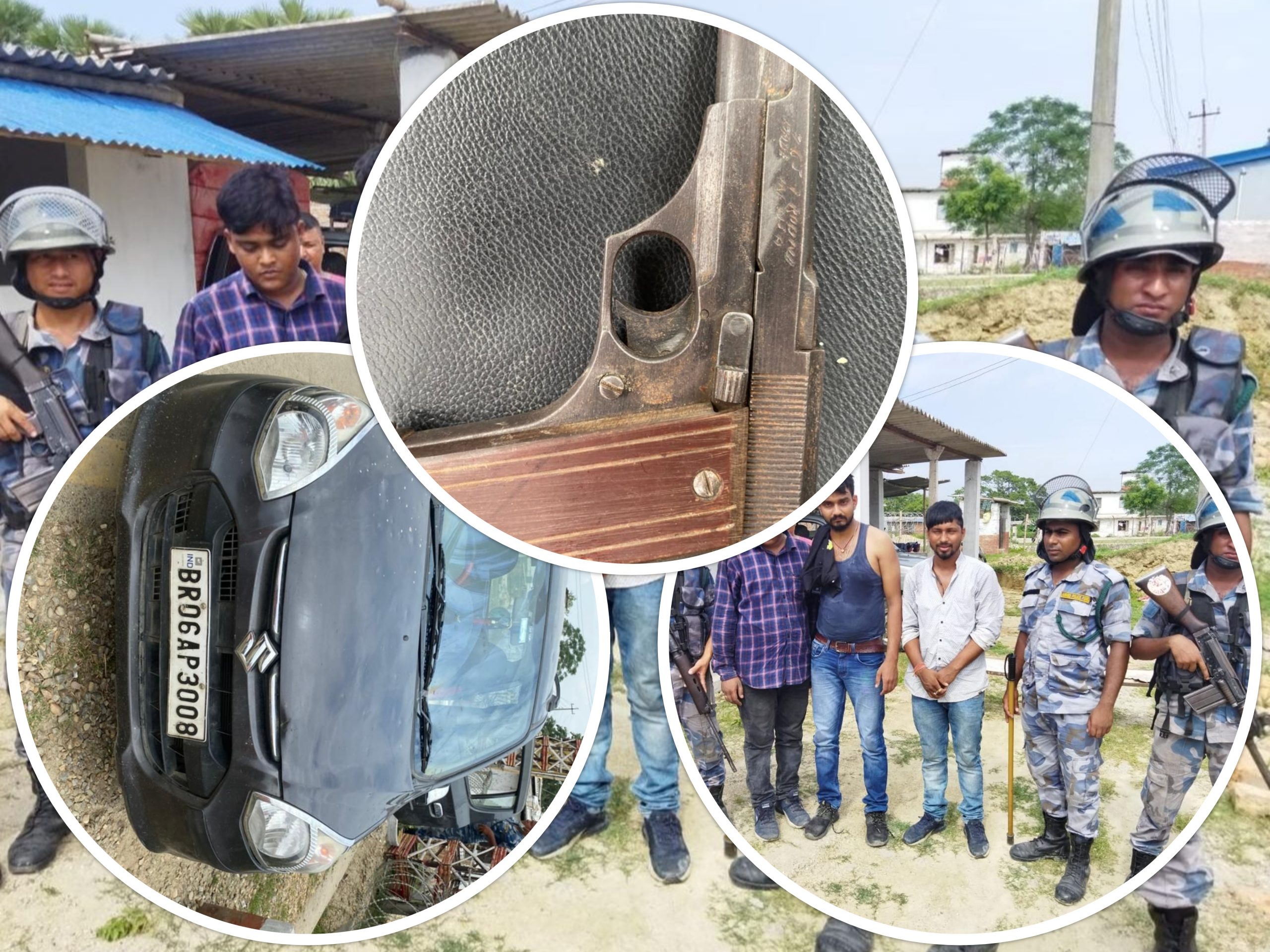 धनुषाको महिनाथपुरबाट पेस्तोलसहित तीन जना भारतीय पक्राउ