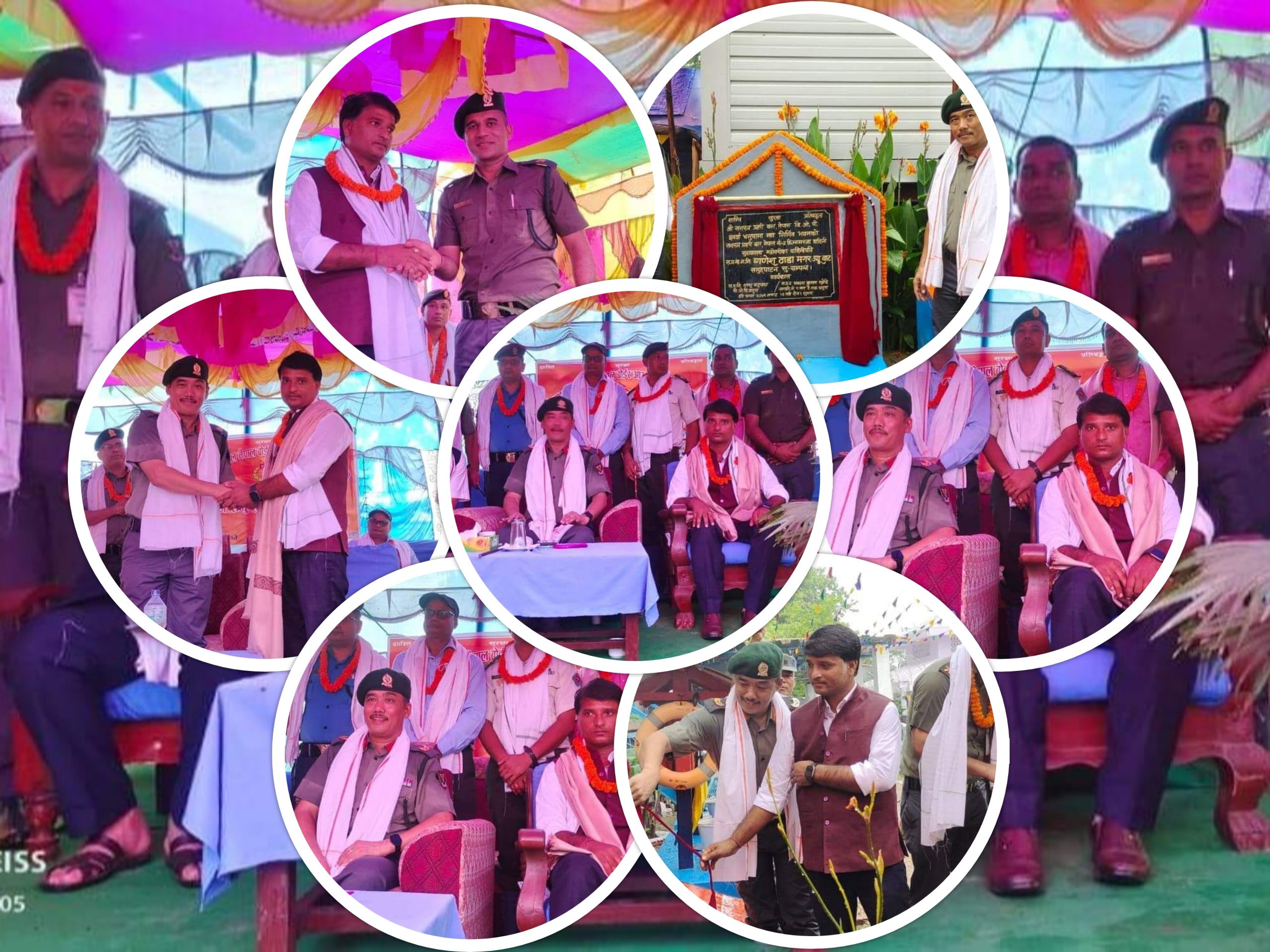 धनुषाको ईनर्वामा सशस्त्र प्रहरीको नवनिर्मित भवन उद्घाटन