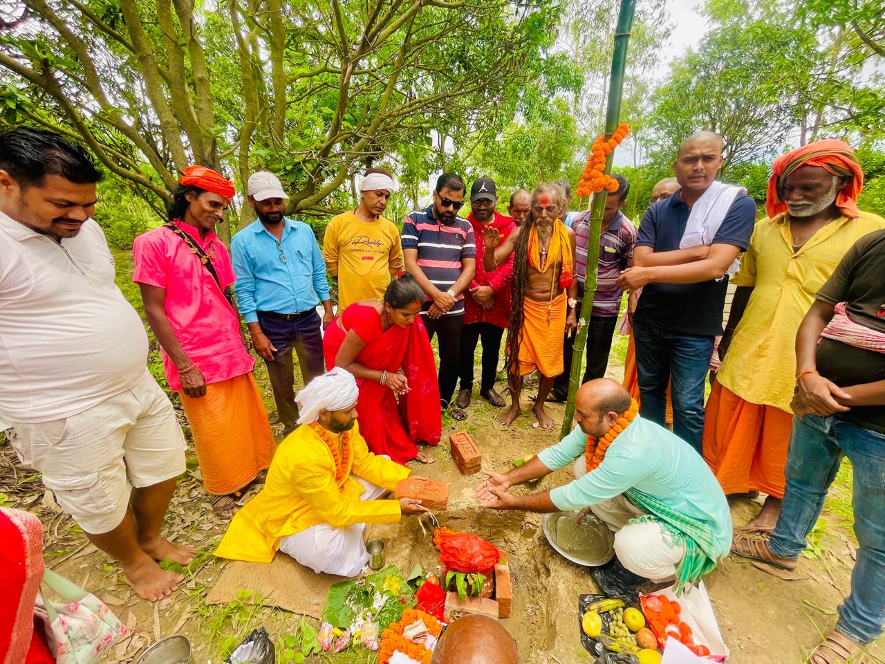 नेता साहद्वारा रामजानकी मन्दिरको शिलान्यास